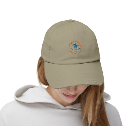 Unisex Distressed Surf Club Cap, Beach Hat, Casual Headwear, Outdoor Accessory, Gift for Surfers, Summer Style