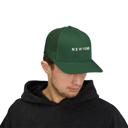 Stylish New York Snapback Trucker Cap, Casual Headwear, Outdoor Adventures, Gift for Friends, Summer Festivals, Trendy Accessory