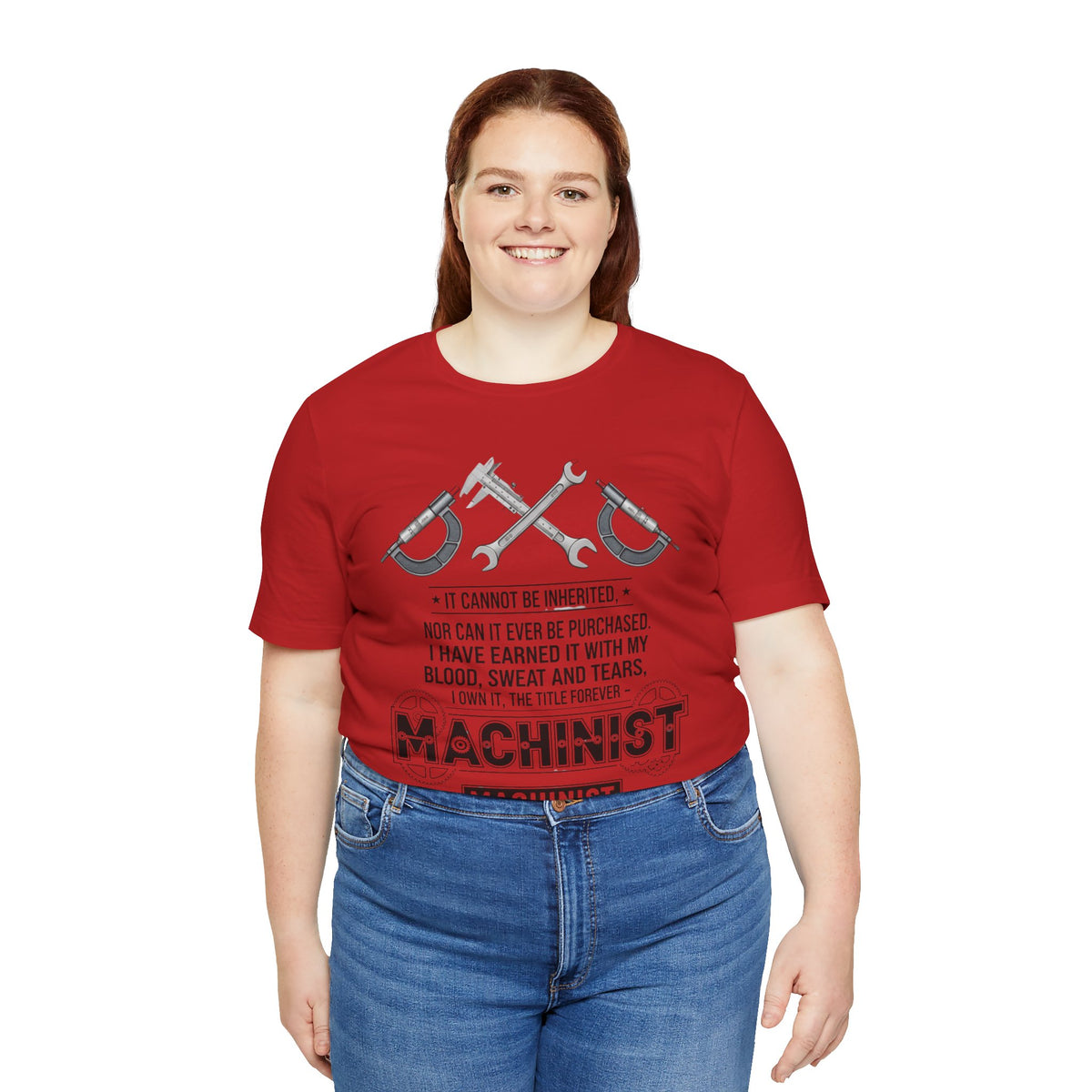 Machinist  T-Shirt — "I Cannot Be Inherited" Workwear Tee