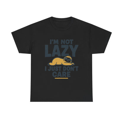 Lazy Sloth Unisex Tee, Funny Graphic T-Shirt, Perfect for Relaxation, Gifts for Friends, Cute Sloth Apparel