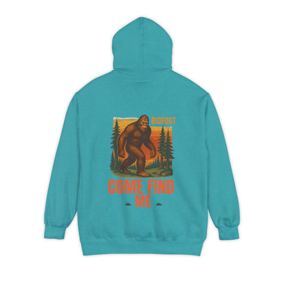Bigfoot Come Find Me Hoodie | Unisex Garment-Dyed, Fun Wilderness Apparel, Unique Gift for Adventure Lovers, Ideal for Outdoor [...]