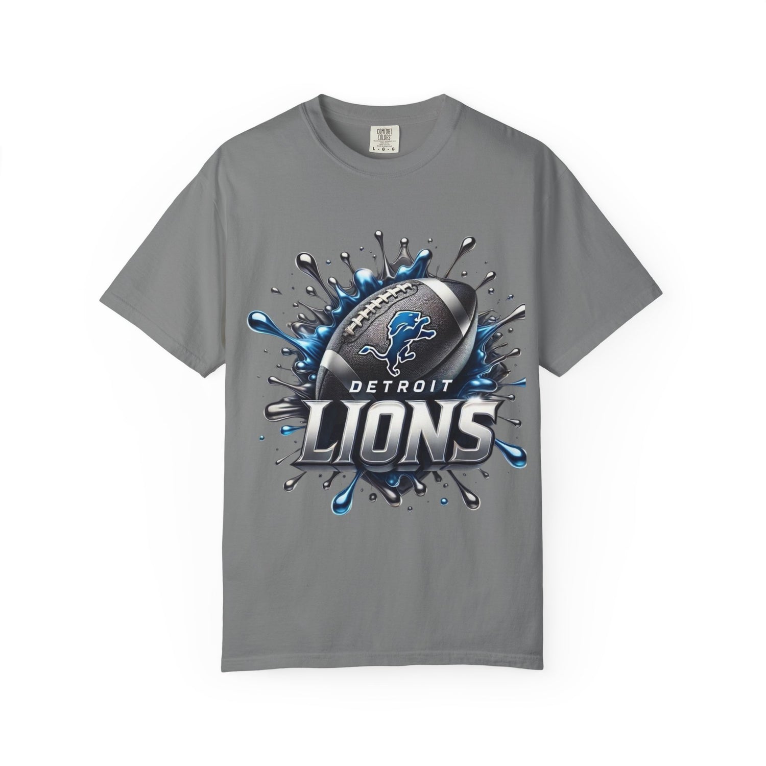 Detroit Lions Football Splash T-Shirt