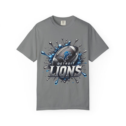 Detroit Lions Football Splash T-Shirt