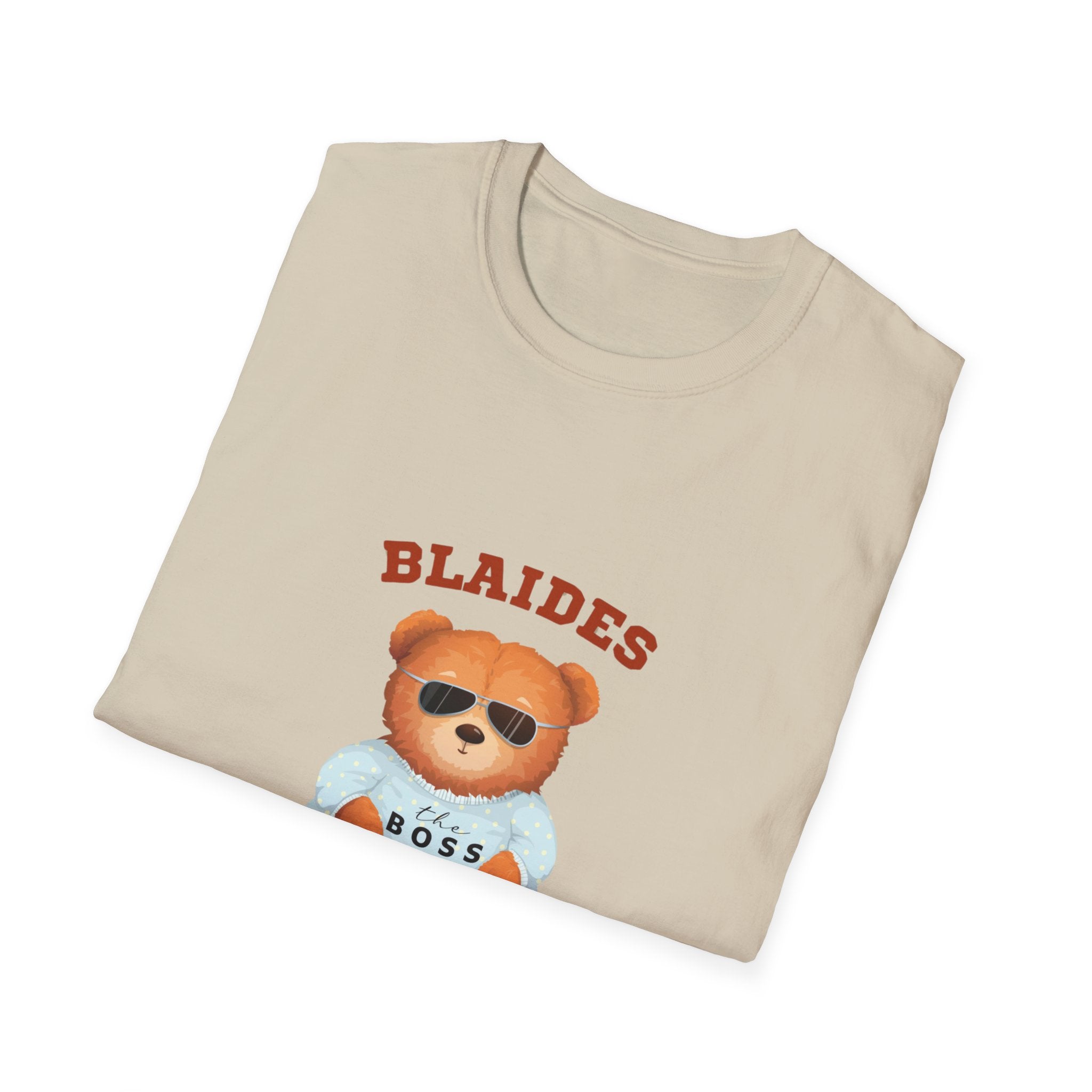 Blaides Apparel Cute Bear Boss T-Shirt - Unisex Softstyle Tee