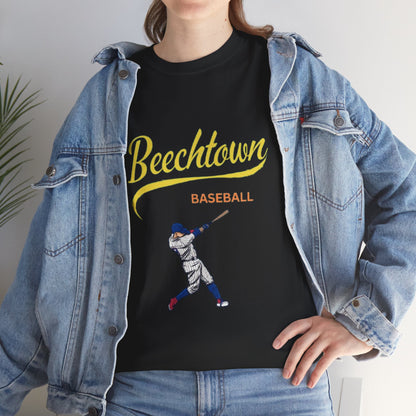 Unisex Heavy Cotton Tee - Beachtown Printed  T-Shirt - Comfortable Casual Wear Tee - Unique Graphic Tee - Gift