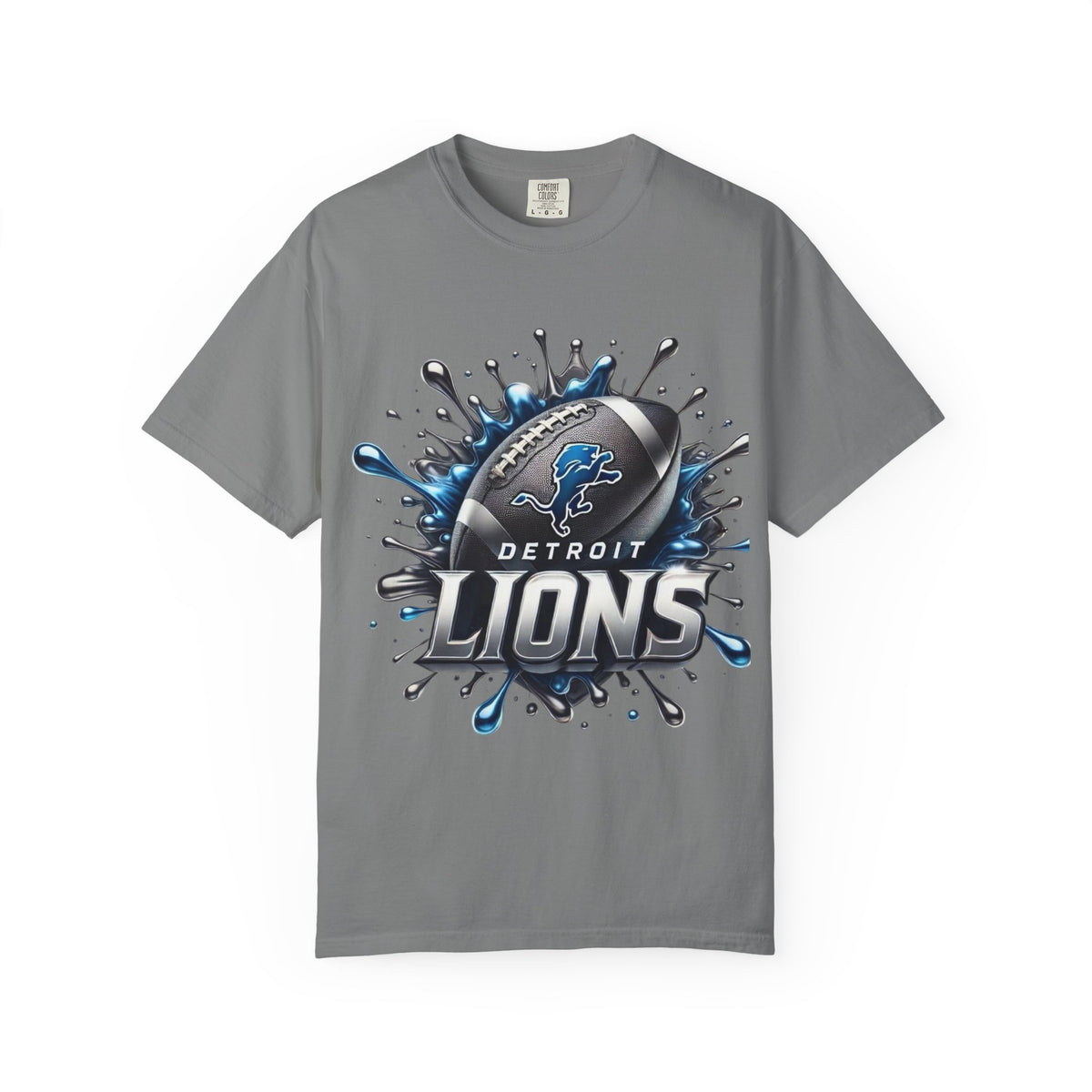 Detroit Lions Football Splash T-Shirt