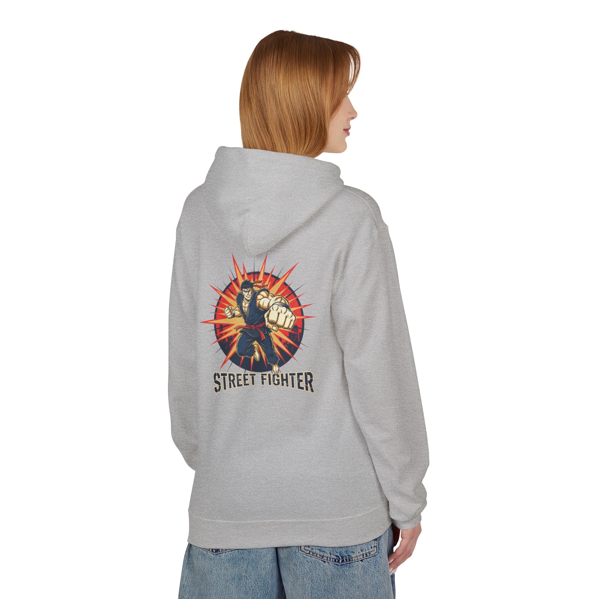 Street Fighter Fist Hoodie | Retro Arcade Fighter Design