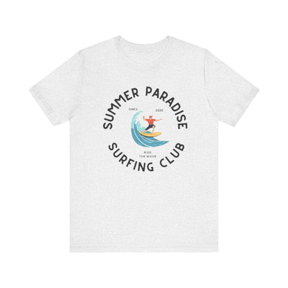 Unisex Graphic Tee - Paradise Club Printed Eco-Friendly Jersey T-Shirt
