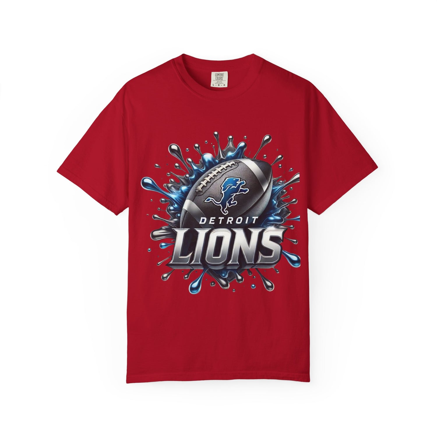 Detroit Lions Football Splash T-Shirt