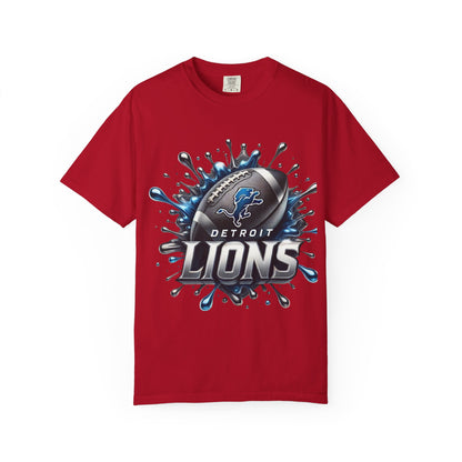 Detroit Lions Football Splash T-Shirt
