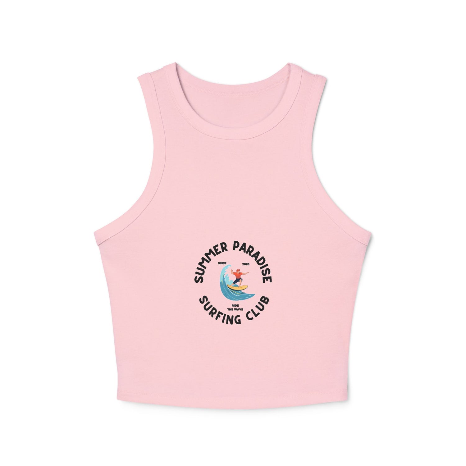 Surfing Club Racer Tank Top — "Summer Paradise" Graphic