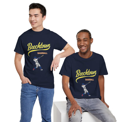 Unisex Heavy Cotton Tee - Beachtown Printed  T-Shirt - Comfortable Casual Wear Tee - Unique Graphic Tee - Gift