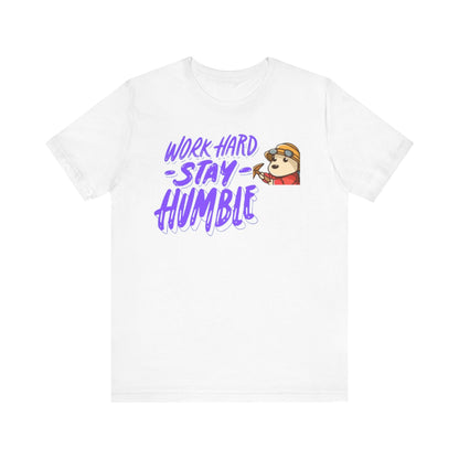 Unisex Graphic Tee - Work Hard Stay Humble Eco-Friendly T-Shirt
