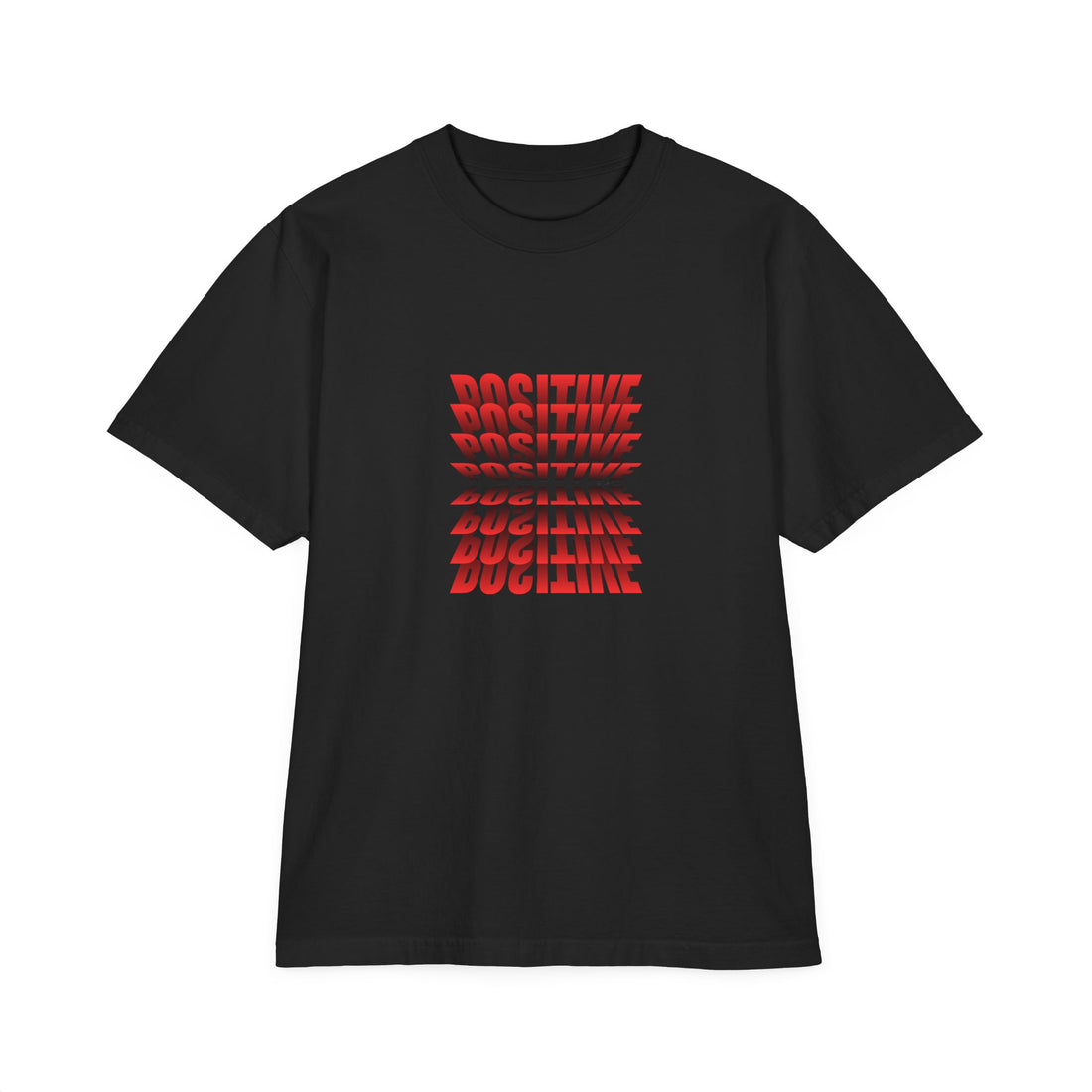 Unisex Positive Vibe Drop-Shoulder T-Shirt Relaxed Fit and Everyday Comfort