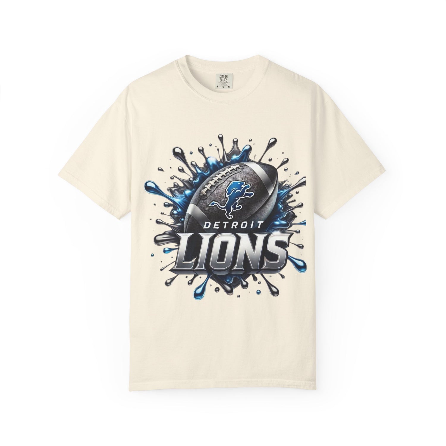 Detroit Lions Football Splash T-Shirt