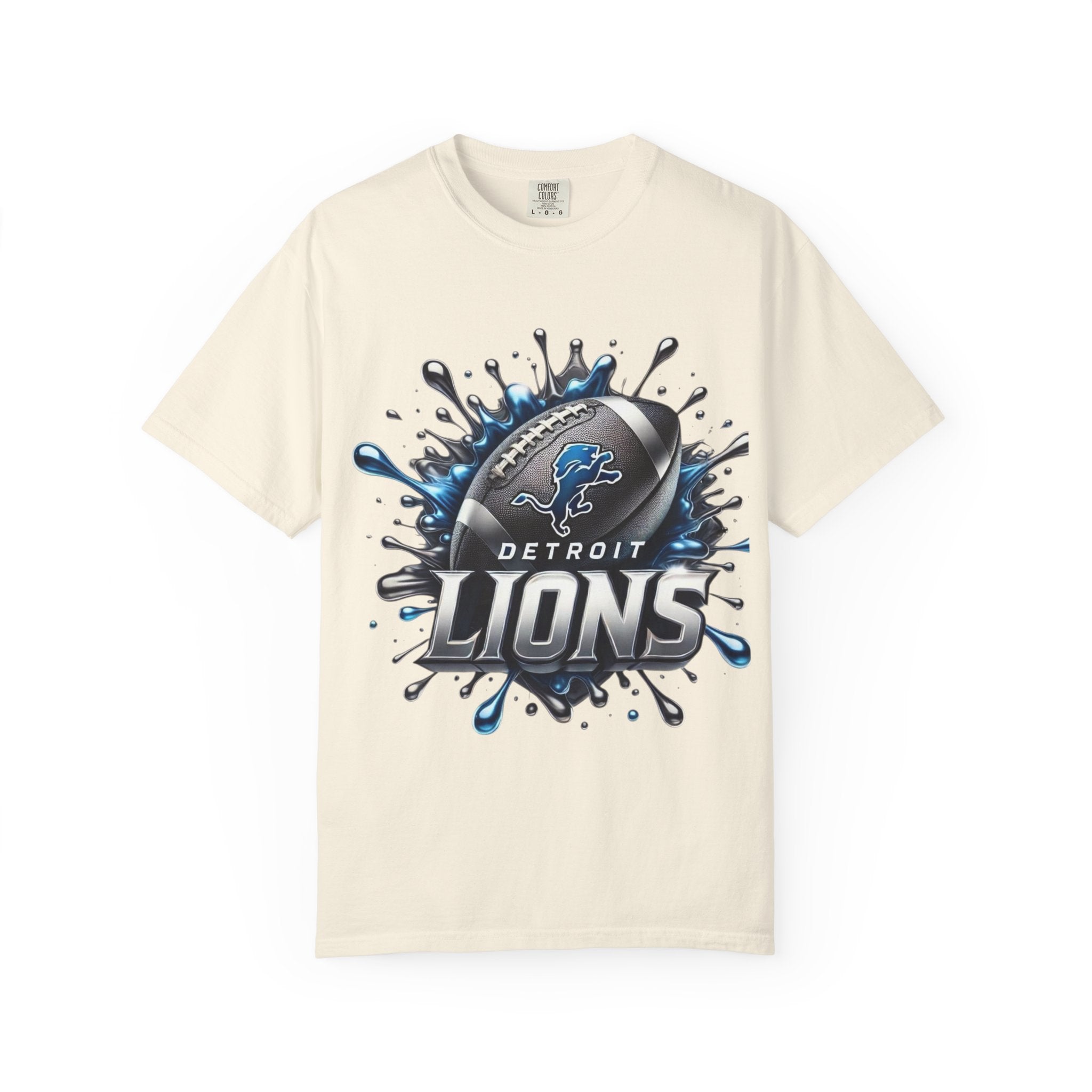 Detroit Lions Football Splash T-Shirt