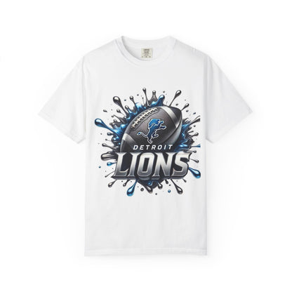 Detroit Lions Football Splash T-Shirt