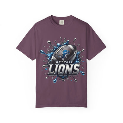 Detroit Lions Football Splash T-Shirt
