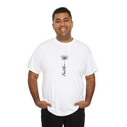 Floral Inspiration Unisex Heavy Cotton Tee - Encourage a Positive Mindset