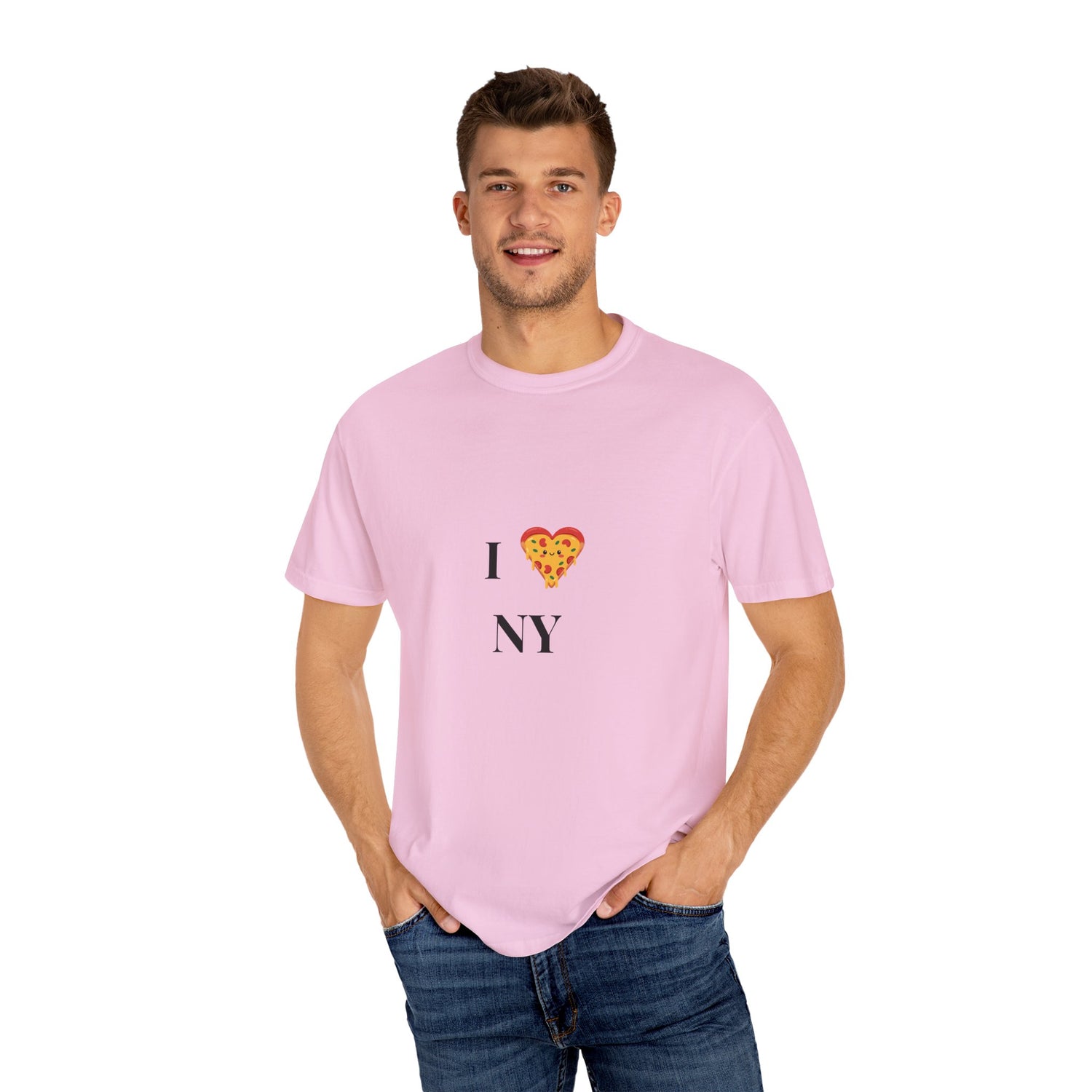I ❤️ NY Pizza Unisex Garment-Dyed T-Shirt | Perfect for Food Lovers &amp; NYC Enthusiasts