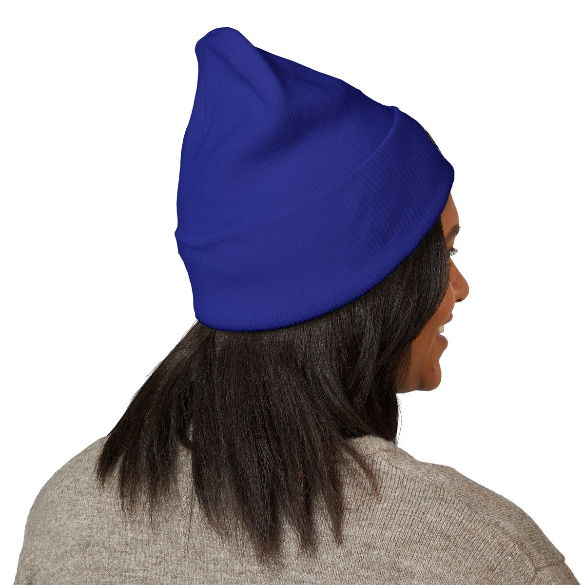 Cozy Embroidered Cuffed Beanie - Winter Warmth &amp; Style