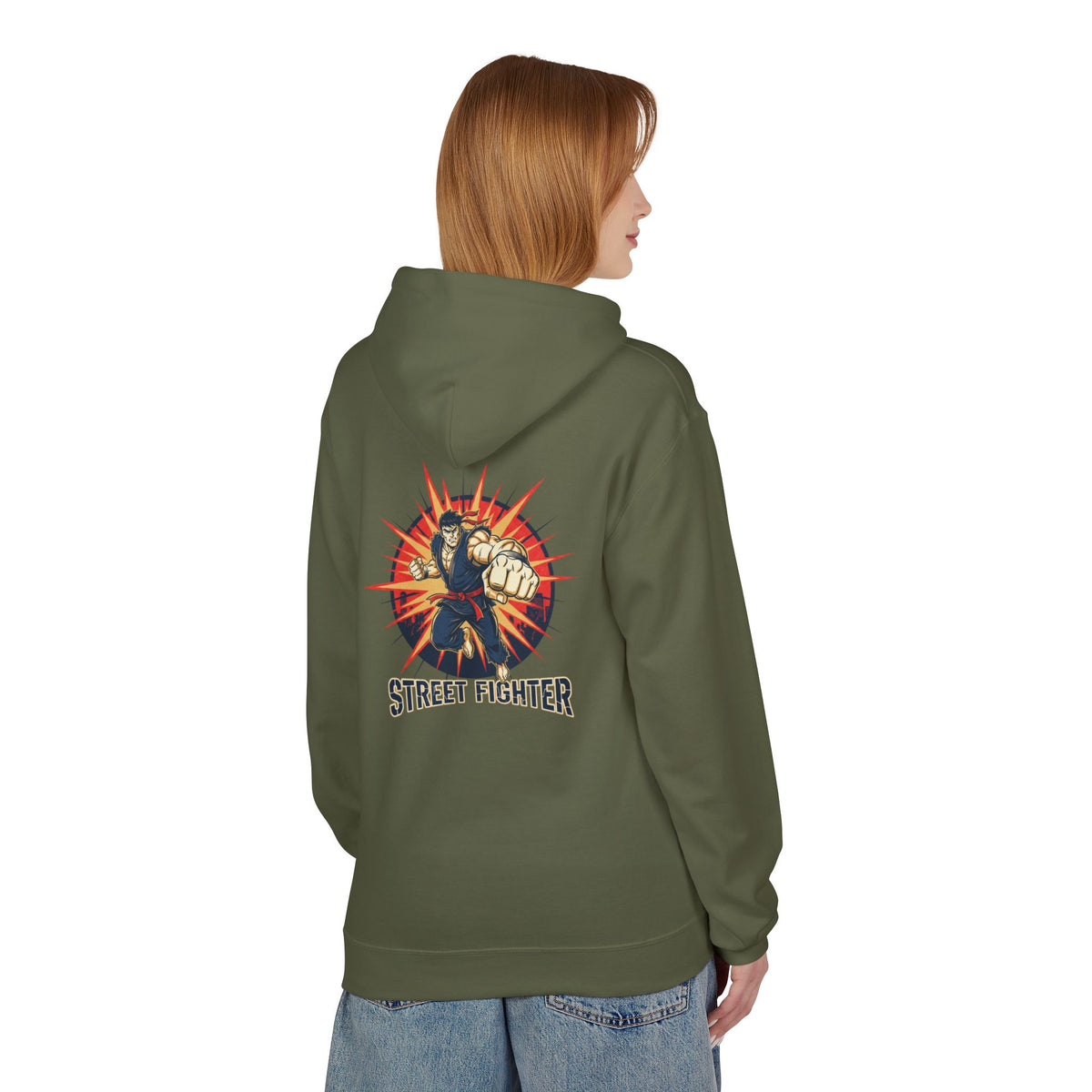 Street Fighter Fist Hoodie | Retro Arcade Fighter Design