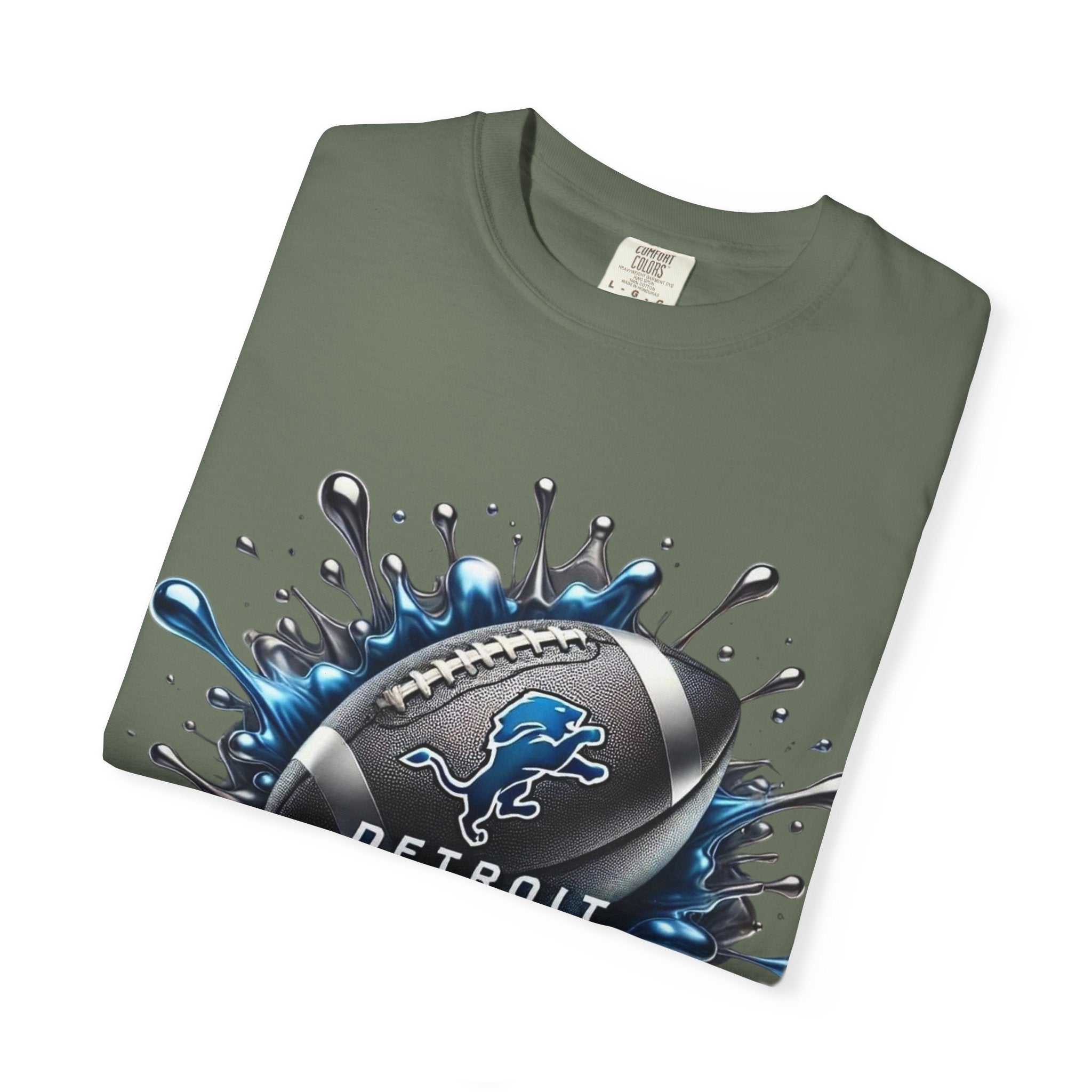 Detroit Lions Football Splash T-Shirt