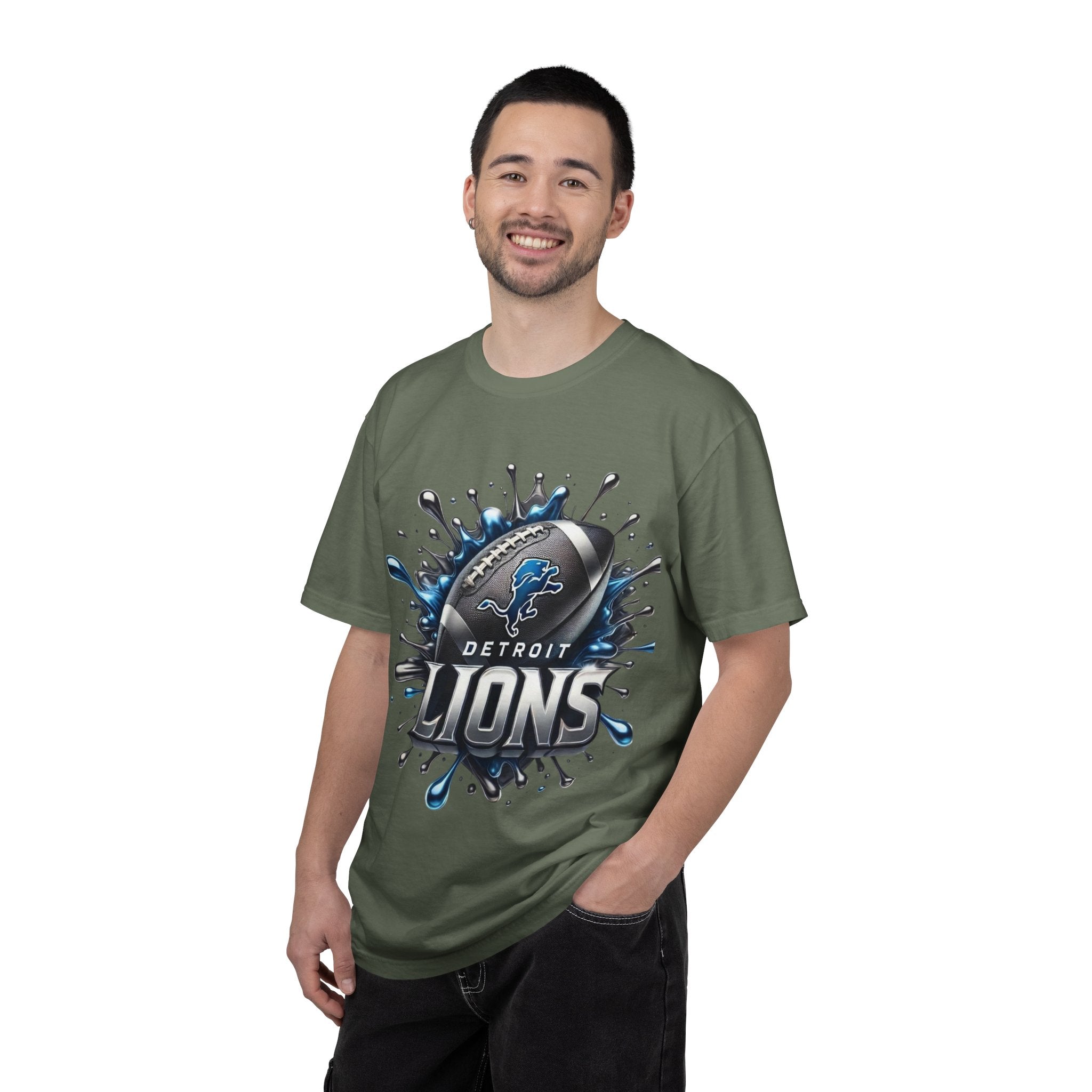 Detroit Lions Football Splash T-Shirt