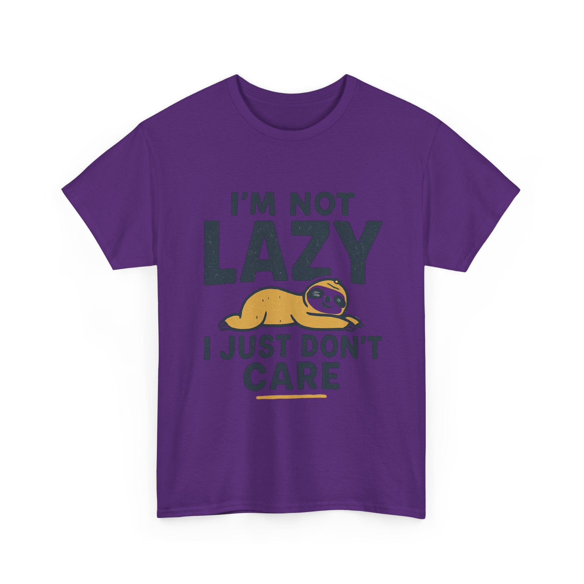 Lazy Sloth Unisex Tee, Funny Graphic T-Shirt, Perfect for Relaxation, Gifts for Friends, Cute Sloth Apparel