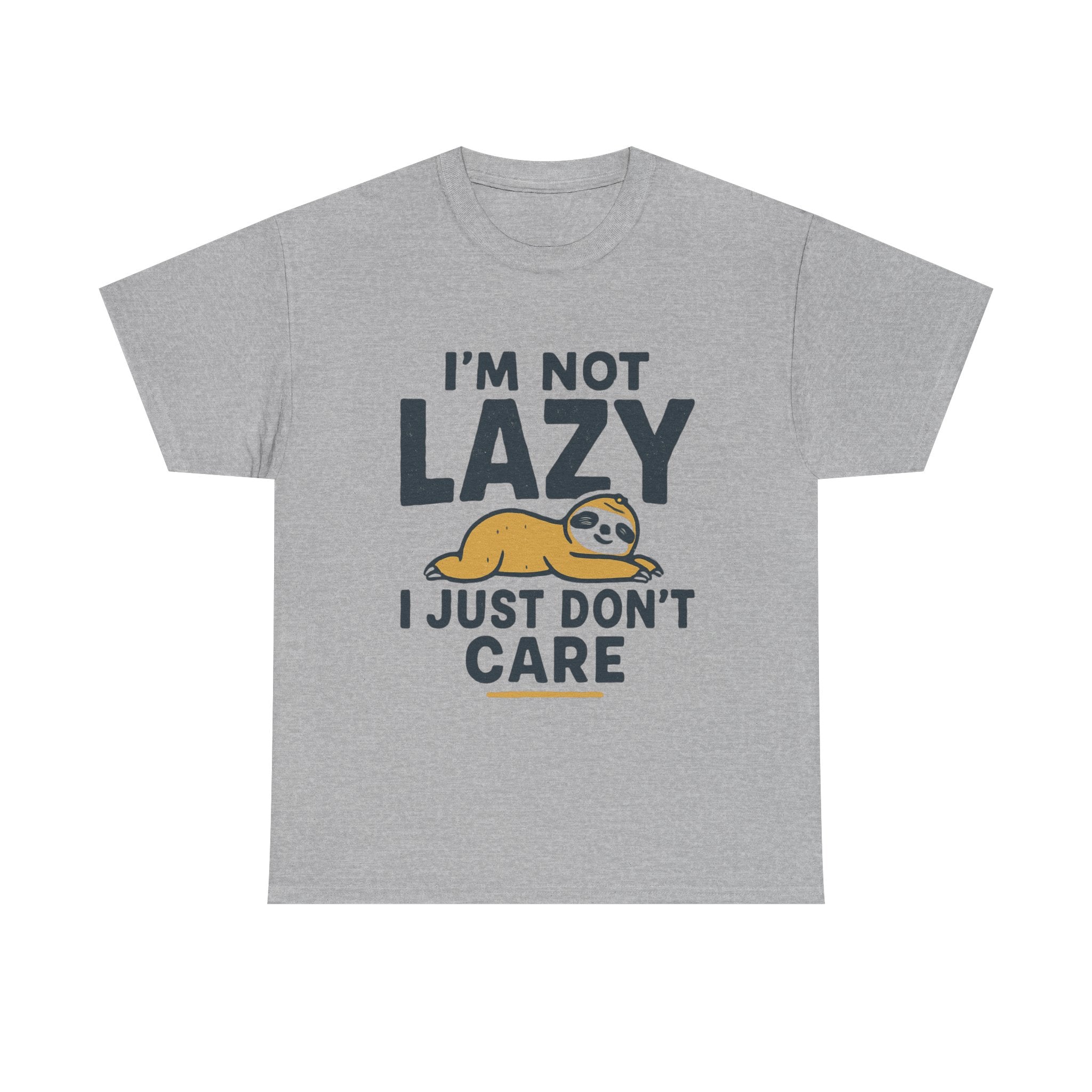 Lazy Sloth Unisex Tee, Funny Graphic T-Shirt, Perfect for Relaxation, Gifts for Friends, Cute Sloth Apparel