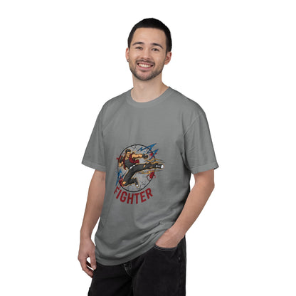 Vintage Fighter Plane illustration T-shirt | Retro Aviator Design