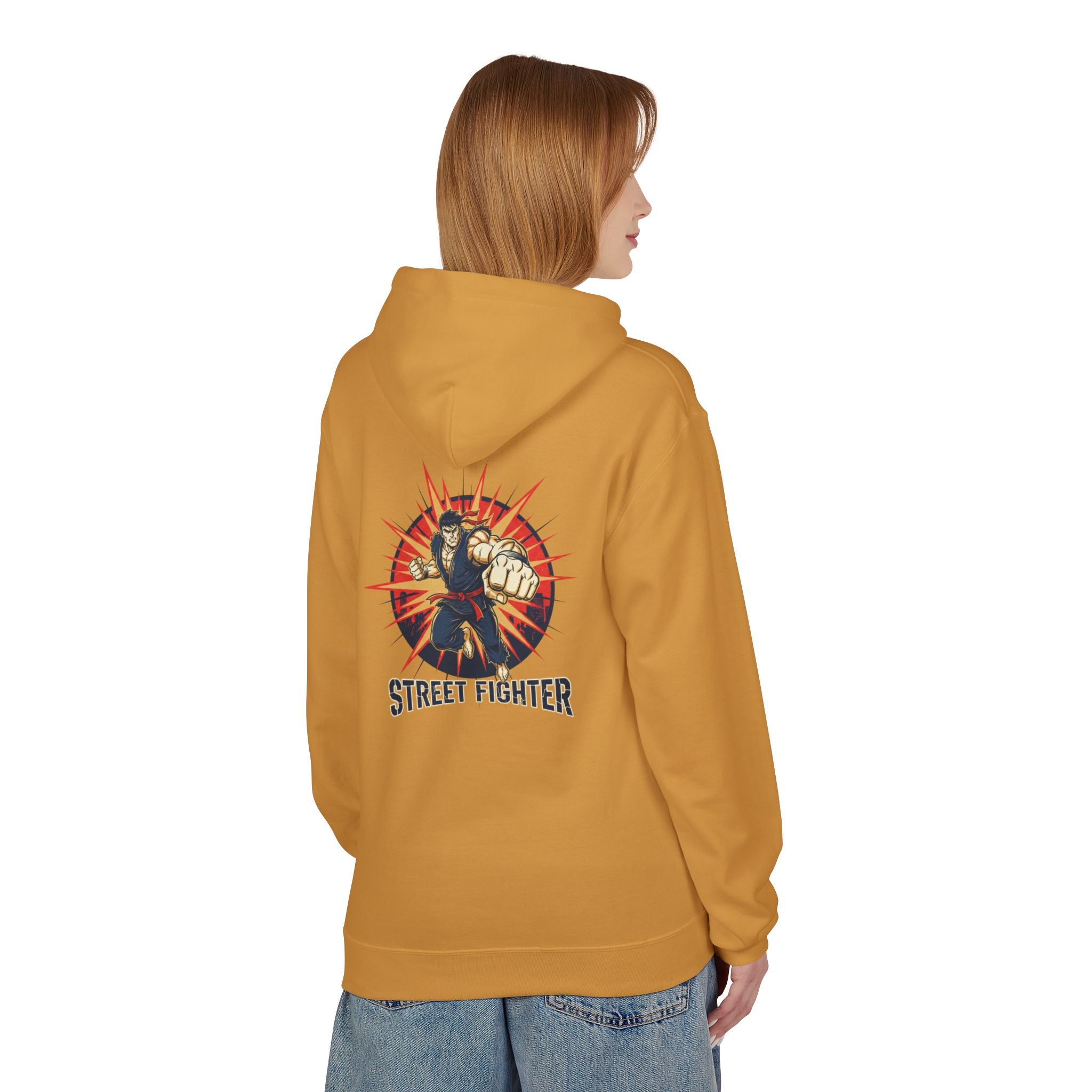Street Fighter Fist Hoodie | Retro Arcade Fighter Design
