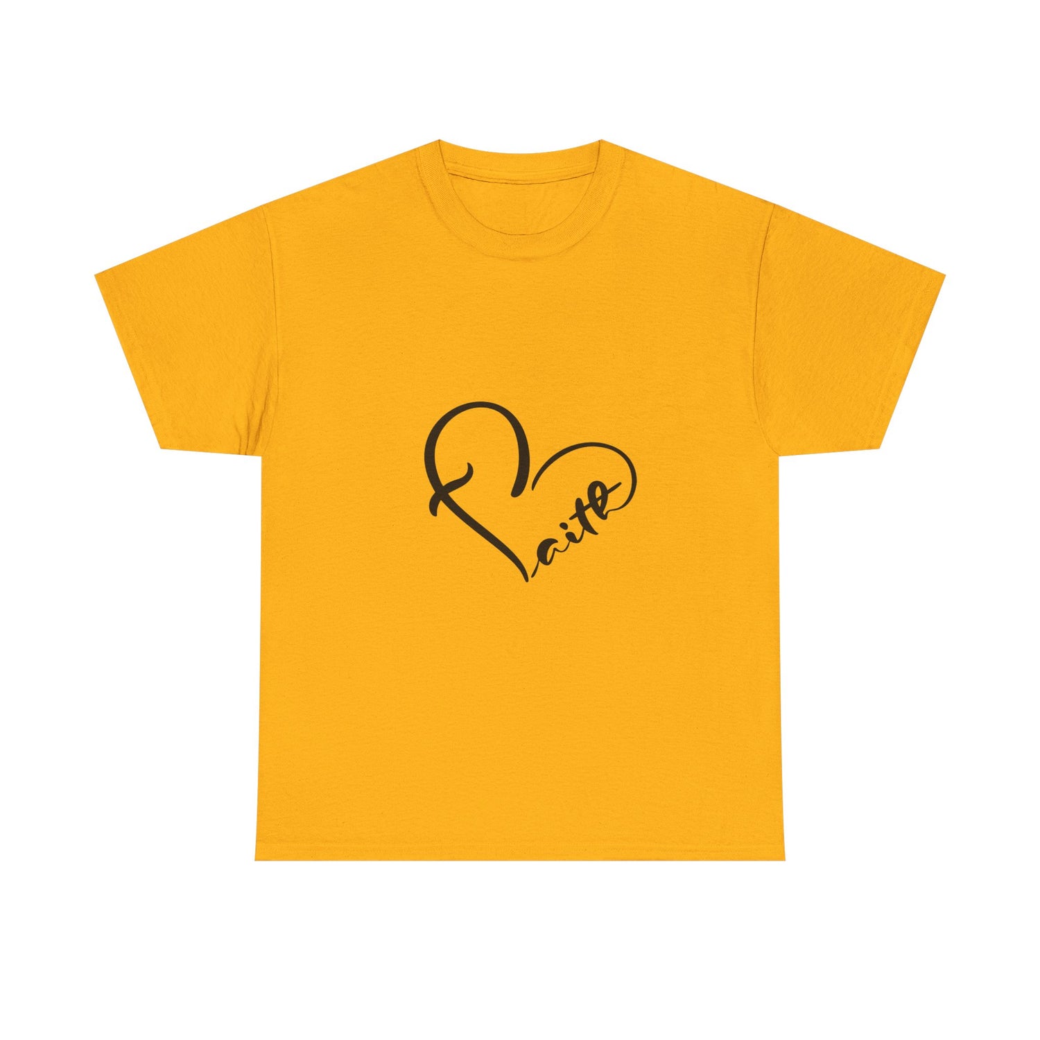 Unisex Heavy Cotton Tee - Stylish Heart Design for Love Enthusiasts