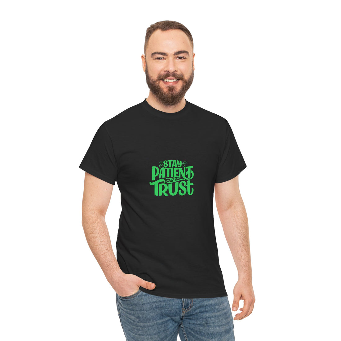 Stay Patient Unisex Heavy Cotton Tee - Motivational T-Shirt for Everyday Inspiration