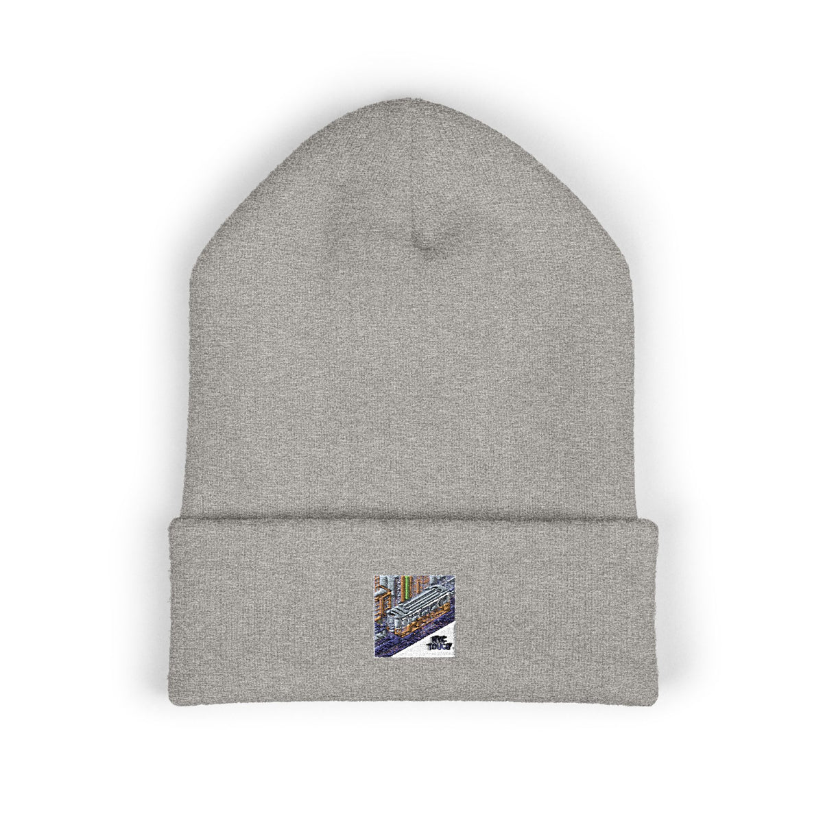 Cozy Embroidered Cuffed Beanie - Winter Warmth &amp; Style