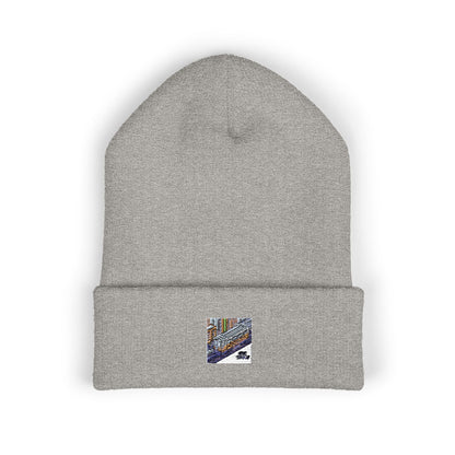 Cozy Embroidered Cuffed Beanie - Winter Warmth &amp; Style