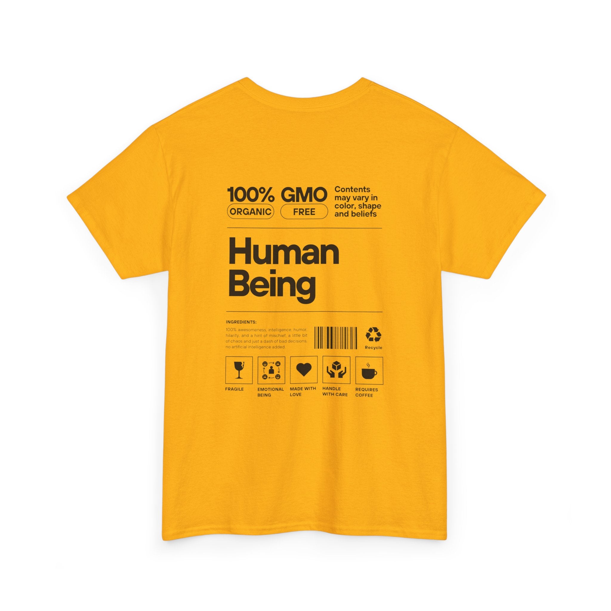 Human Being T-Shirt — 100% Organic Style Graphic Tee