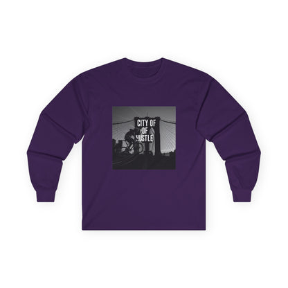 City of Hustle Long Sleeve Tee — Vintage Bridge Photo Graphic