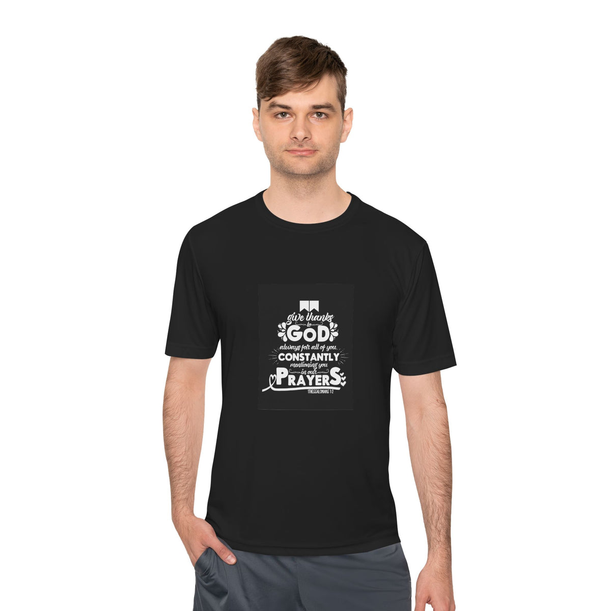 Inspirational Prayer Tee - Unisex Moisture Wicking T-Shirt, God Tees, Faith Apparel, Prayer Shirts, Spiritual Gifts, Comfortwear