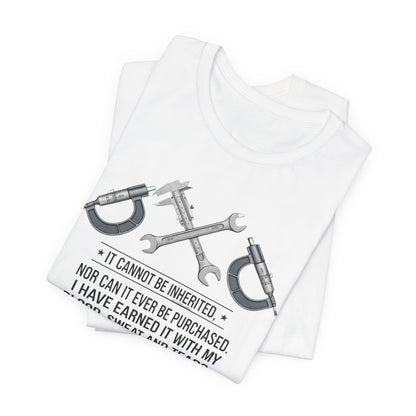 Machinist  T-Shirt — "I Cannot Be Inherited" Workwear Tee