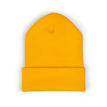 Cozy Embroidered Cuffed Beanie - Winter Warmth &amp; Style