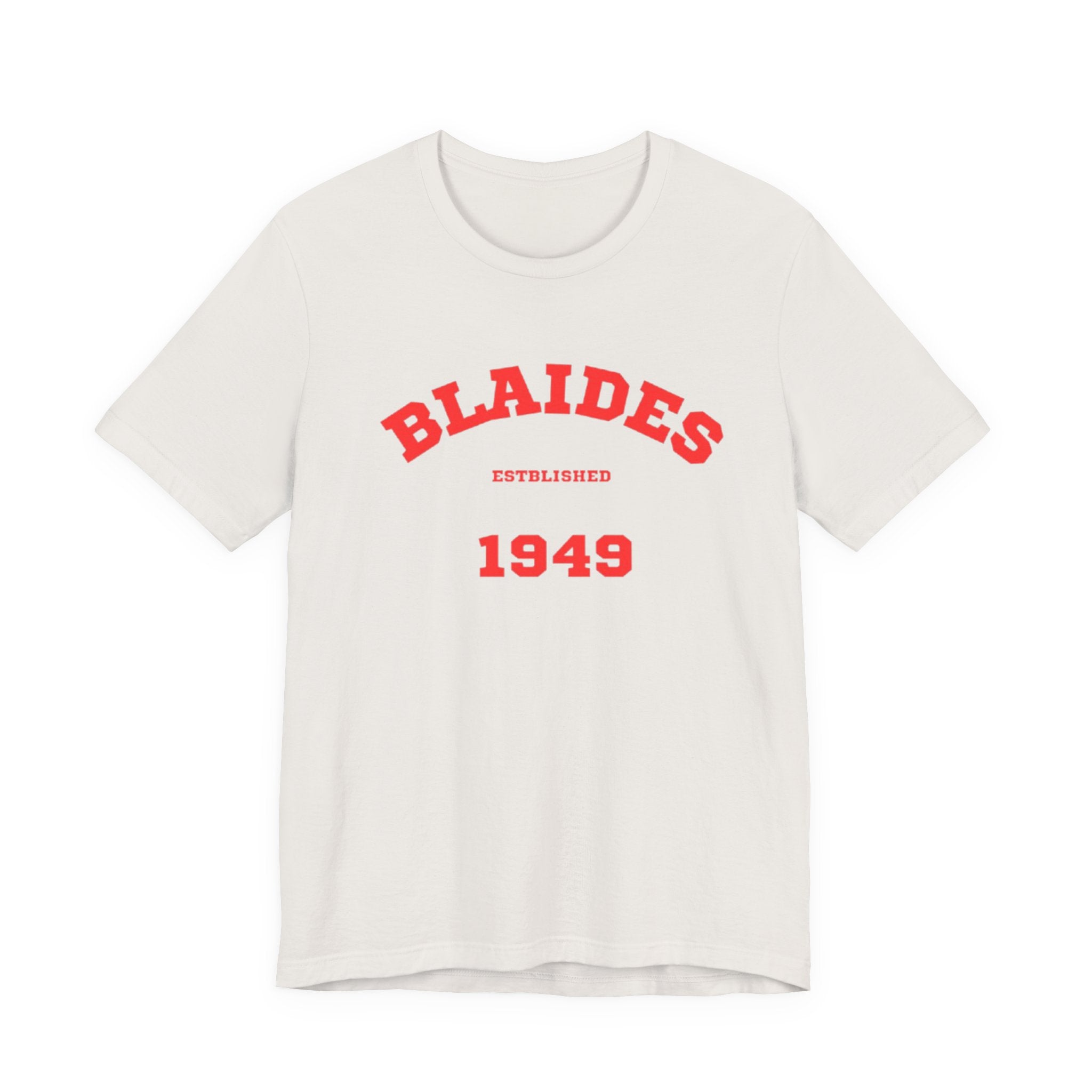 Unisex Graphic Tee - Eco-Friendly Unisex Jersey T-Shirt - Comfortable Casual Wear Tee - Blaides 1949 Printed Tee - Gift