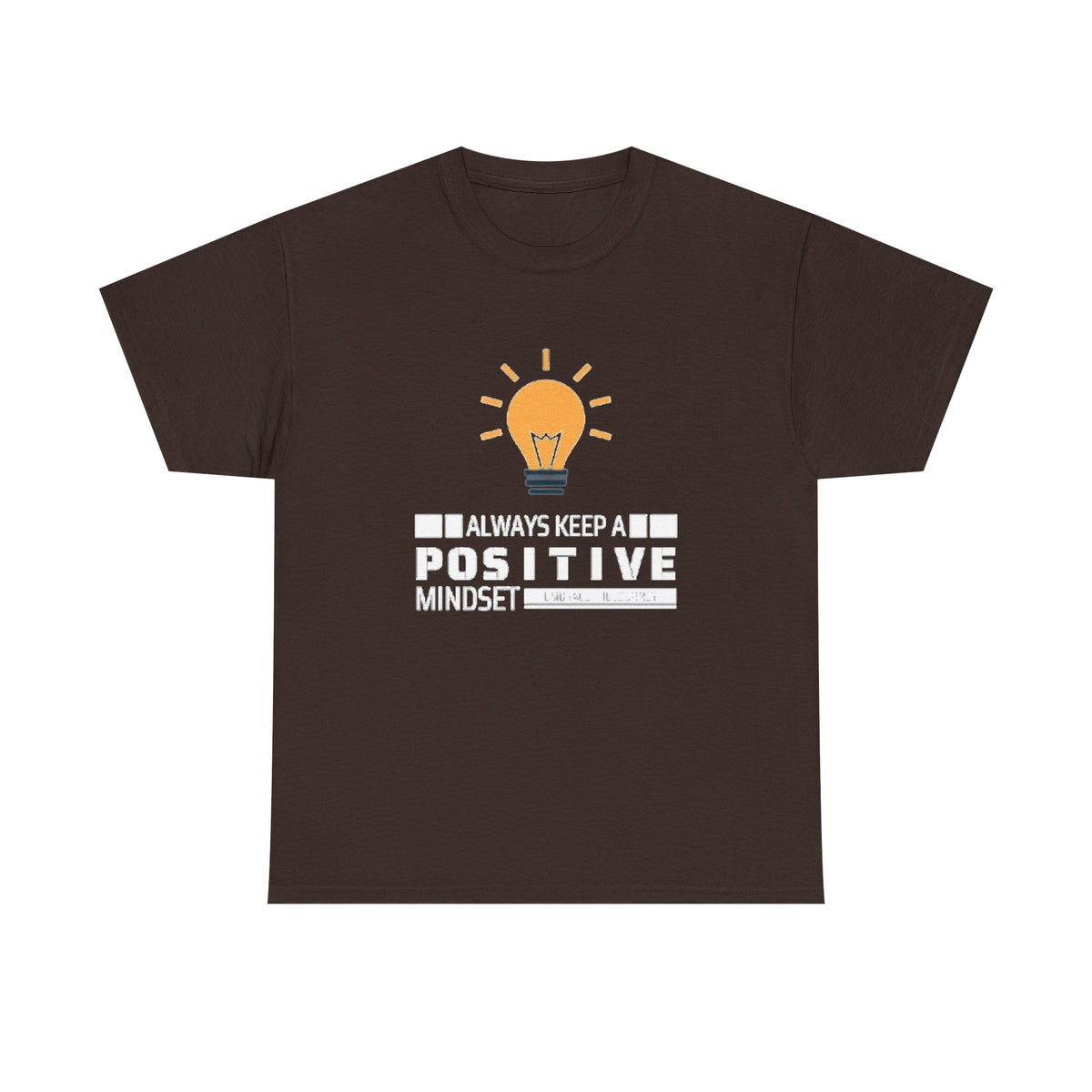 Unisex Heavy Cotton Tee - Positive Mindset Printed  T-Shirt - Comfortable Casual Wear Tee - Unique Graphic Tee - Gift