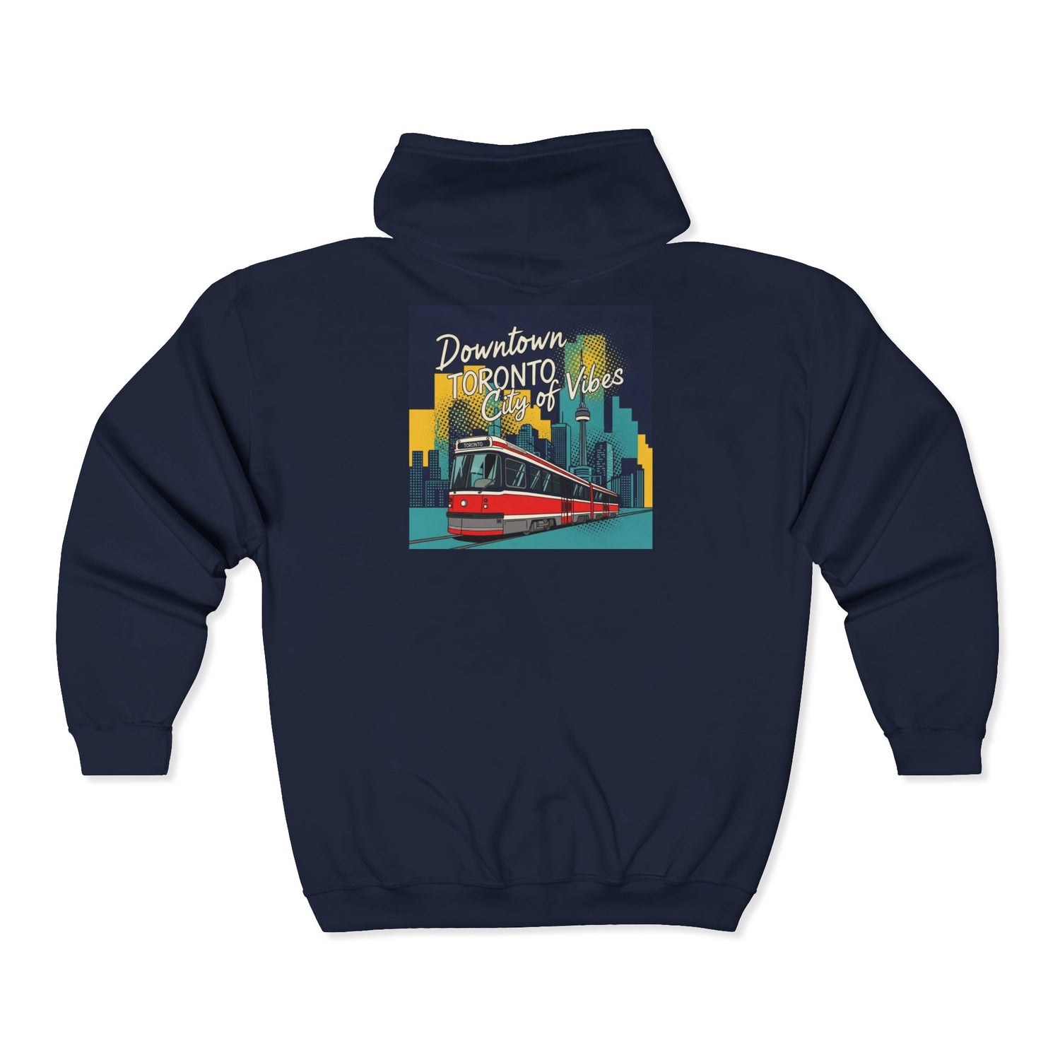 Toronto Tram Hoodie, Cozy Zip-Up Sweatshirt, City Life Apparel, Toronto [...]