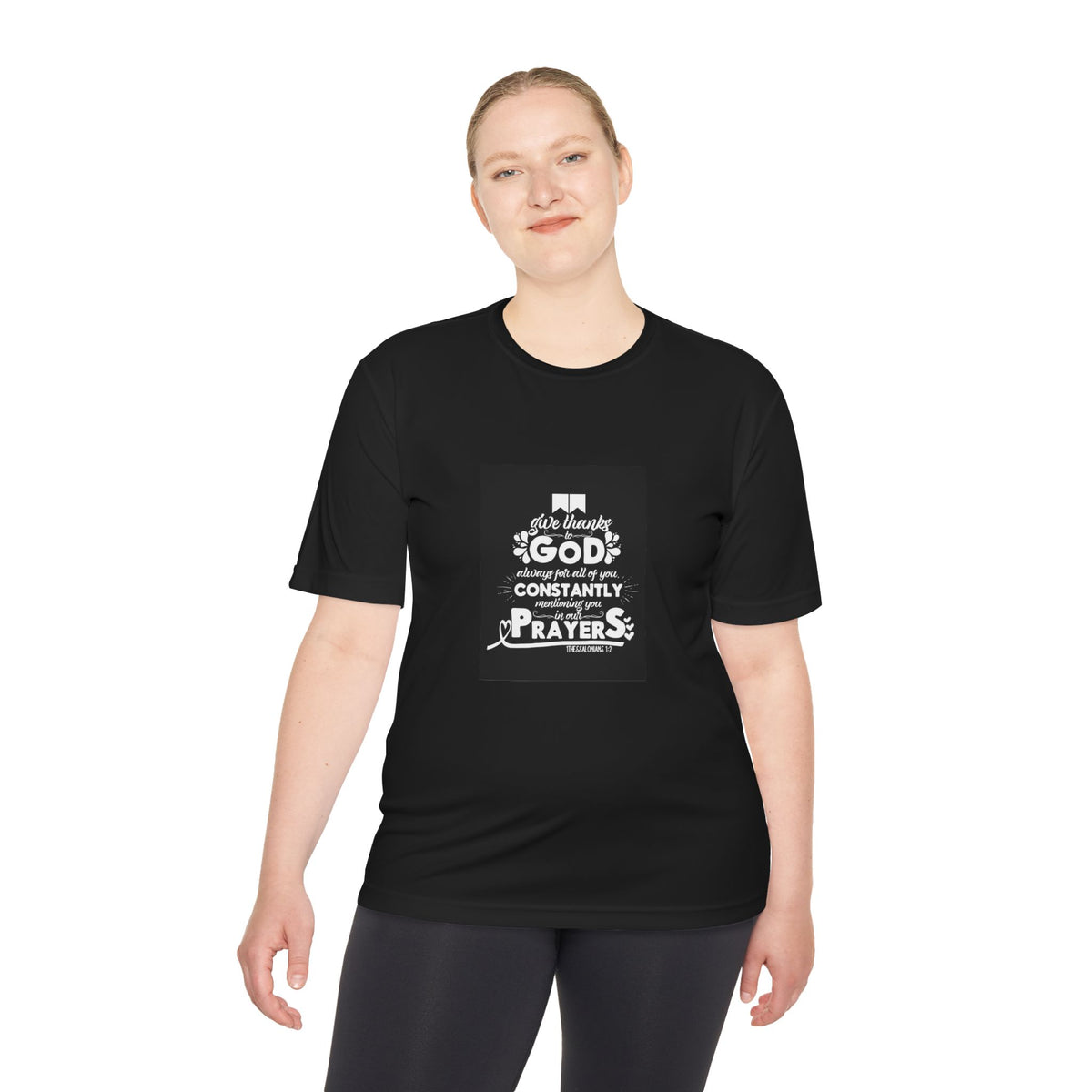 Inspirational Prayer Tee - Unisex Moisture Wicking T-Shirt, God Tees, Faith Apparel, Prayer Shirts, Spiritual Gifts, Comfortwear