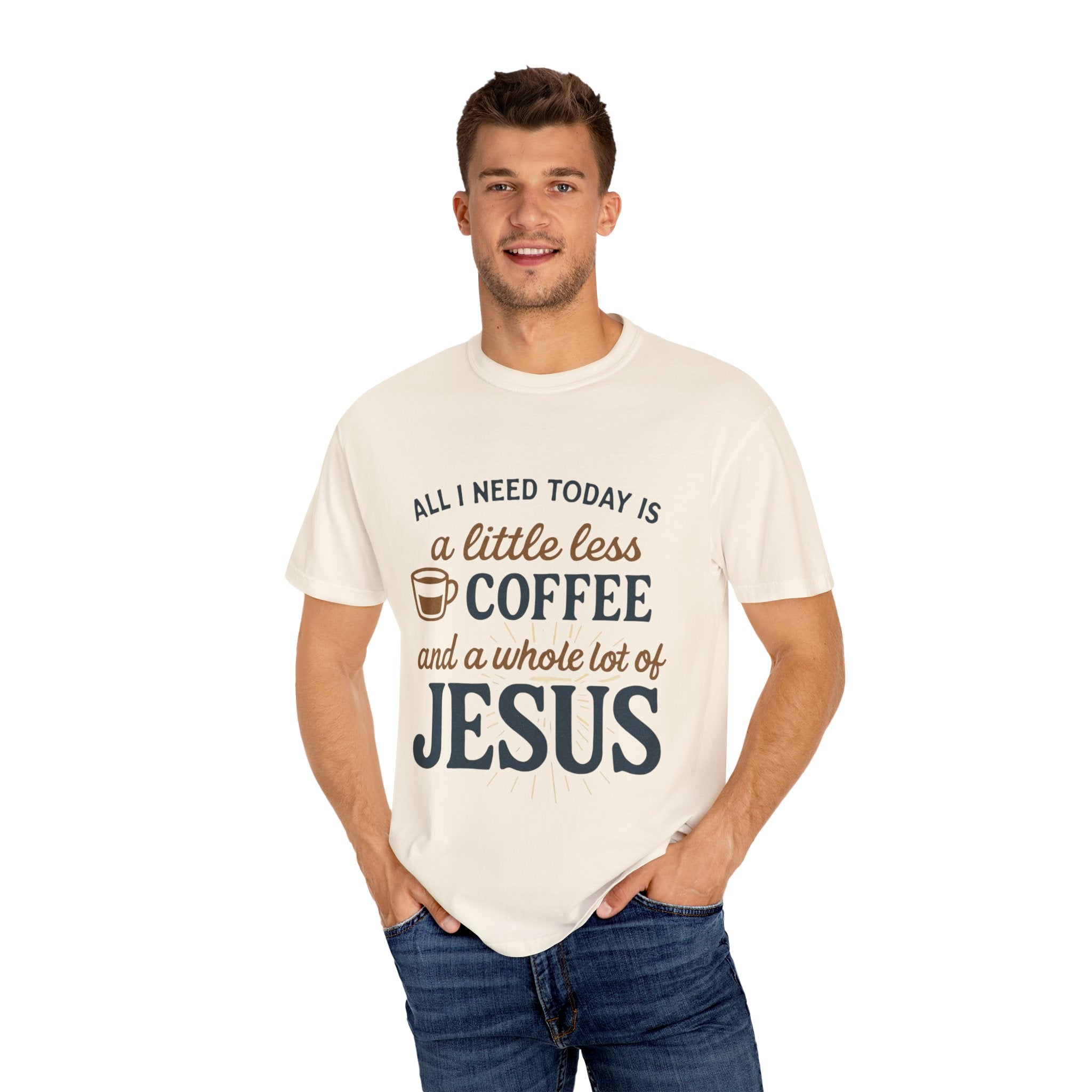 Coffee and Jesus Unisex T-Shirt, Faith-Based Gift, Relaxed Fit Tee, [...]