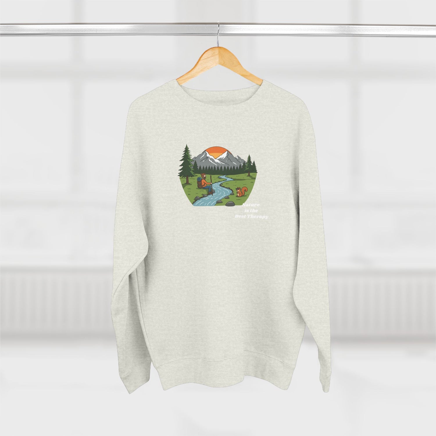Nature Therapy Unisex Crewneck Sweatshirt | Cozy Outdoor Vibes