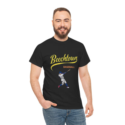 Unisex Heavy Cotton Tee - Beachtown Printed  T-Shirt - Comfortable Casual Wear Tee - Unique Graphic Tee - Gift
