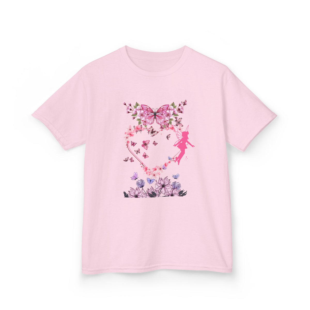 Floral Heart Kids Tee | Cute Floral T-Shirt for Kids, Gift for Birthdays, Spring Outfit, Family Photos, Casual Wear
