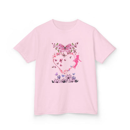 Floral Heart Kids Tee | Cute Floral T-Shirt for Kids, Gift for Birthdays, Spring Outfit, Family Photos, Casual Wear